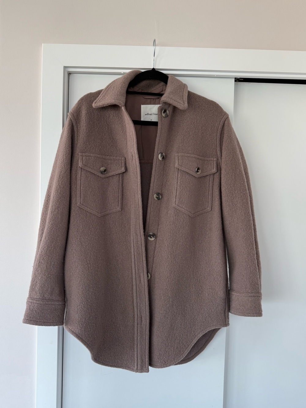 Wilfred Ganna Jacket: Deep Taupe